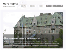Tablet Screenshot of eurotopics.net